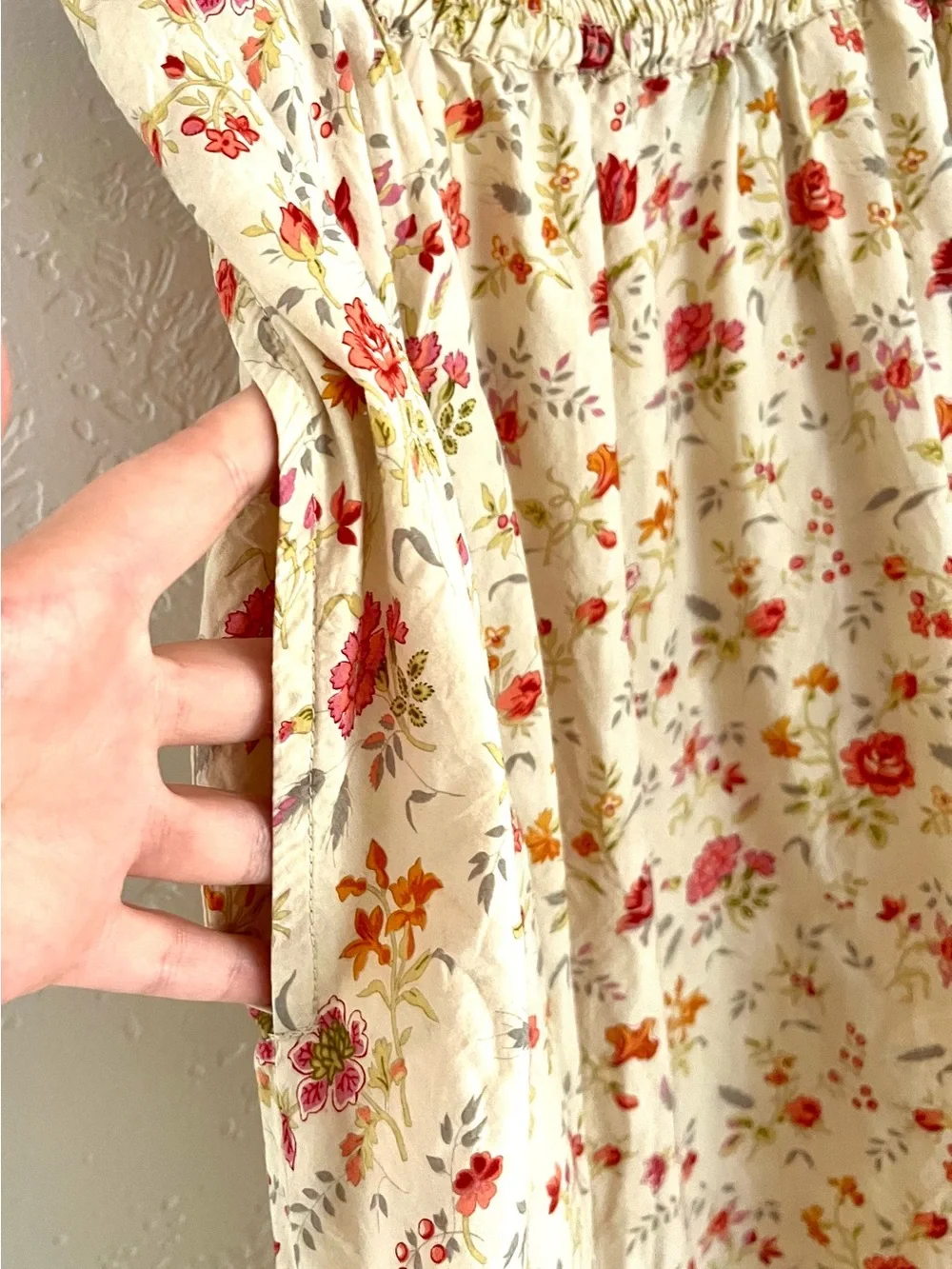 Eskandar Floral Midi Skirt